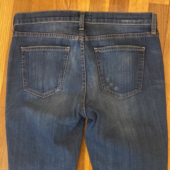 Current/Elliot Women’s Blue Straight Cropped Jeans Size 29 - Picture 7 of 8